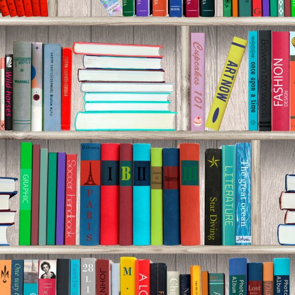 Roos Mooier Cadeaupapier Library 60cm x 200mtr 80gr/m² K