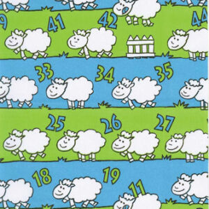 Roos Mooier Cadeaupapier Blauw schaap 30cm x 200mtr 70gr/m² H