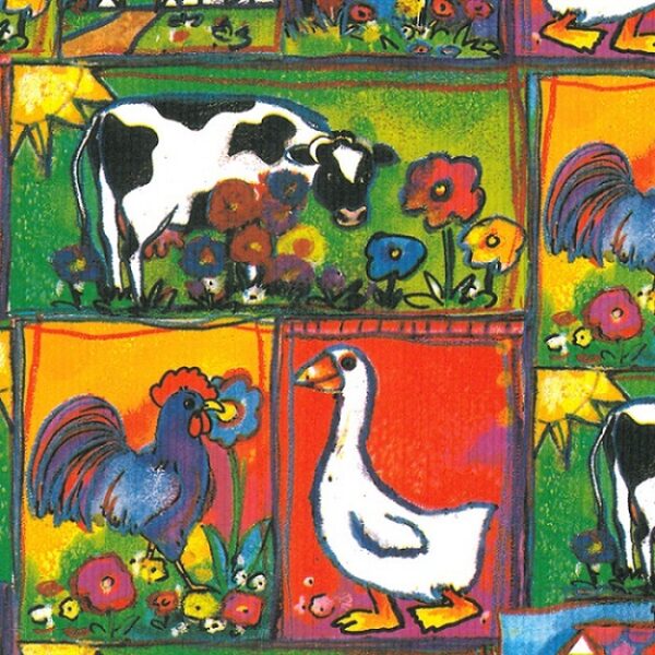 Roos Mooier Cadeaupapier de Boerderij 50cm x 200mtr 70gr/m² KE425