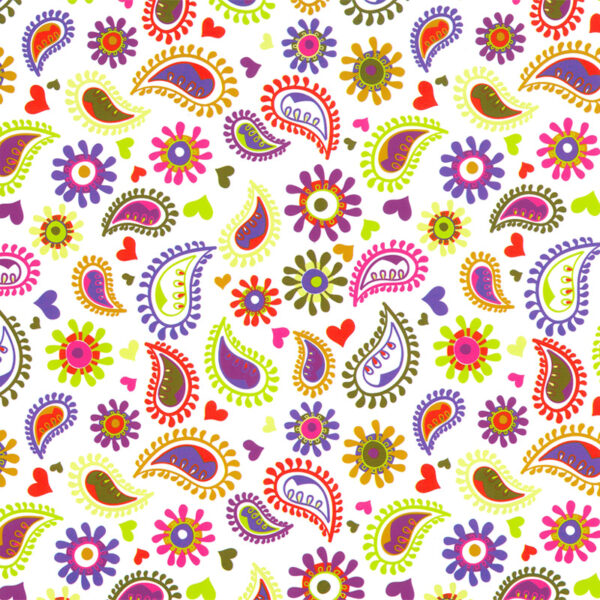 Roos Mooiere Tijdschriftzakken met Zijvouw Paisley 25x4x34+4cm 100st
