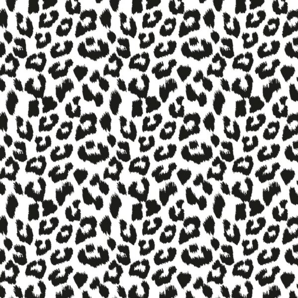 Roos Mooier Cadeaupapier Leopard Black 50cm x 200mtr 80gr/m²