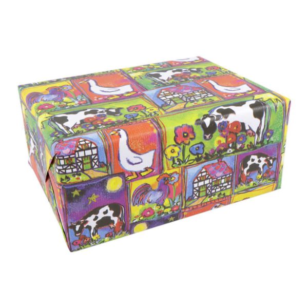 Roos Mooier Cadeaupapier de Boerderij 50cm x 200mtr 70gr/m² KE425 - Afbeelding 2