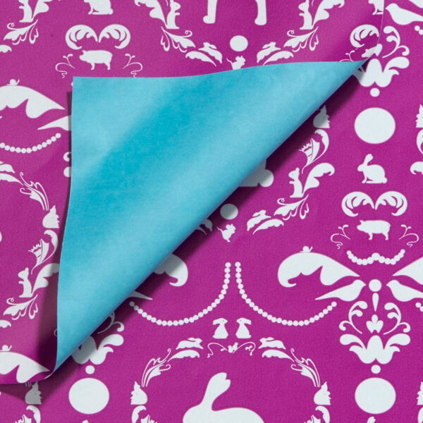 Roos Mooier Cadeaupapier Duo Cerise Blauw 50x200 80gr/m² KE966