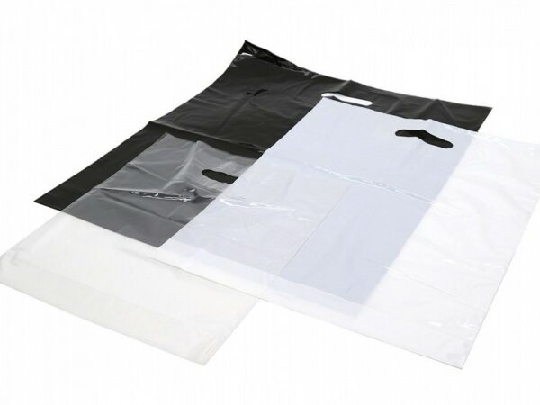 Roos plastic draagtas 370x440 +2x4.5 40MY 500 stuks Zwart