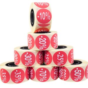 Roos Mooiere stickers korting 20% 500 stuks GÉÉN FLUOR