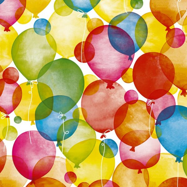 Roos Mooier Cadeaupapier Water Ballonnen 30cm x 250meter  60gr/m²