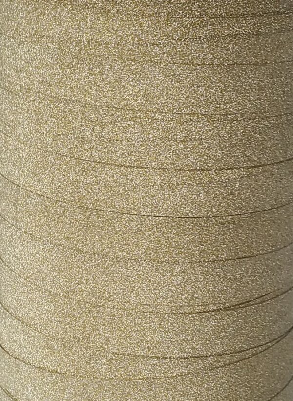 Roos Mooier Cadeau lint Gold glos 10 mm 100 meter