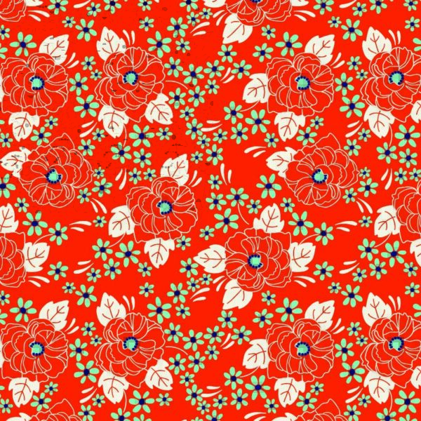 Roos Mooier Cadeaupapier Flower nature eco 30cm x 200meter 70gr/m²