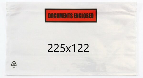Paklijst enveloppen CP9 225 x 122 mm Doc Enclosed 100 stuks