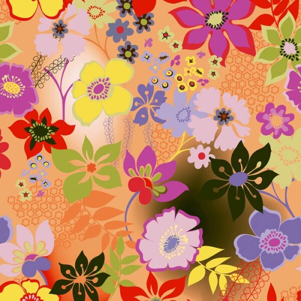 Roos Mooier Cadeaupapier Bloemenpracht Gold 30 cm KE