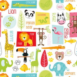 Roos Mooier Cadeaupapier Kind wildernis 30cm x200mtr 70gr/m² KE