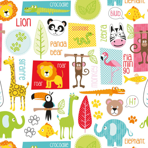 Roos Mooier Cadeaupapier Kind wildernis 30cm x200mtr 70gr/m² KE