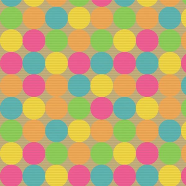 Roos Mooier cadeaupapier Fluor Dots kraft 40cm x 250meter 60gr/m²