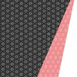 Roos Mooier Cadeaupapier Duo Chic-Neon-Orange-Black 50cm x 175meter 80gr/m² K