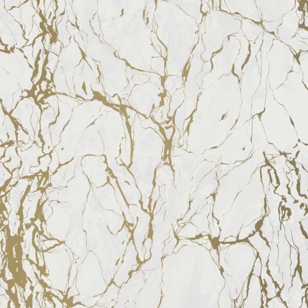 Roos Mooier cadeaupapier Marble Grey Gold 30cm x 200meter 80gr/m² K