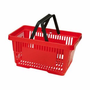 Winkelmandjes Rood 22 liter 5 stuks