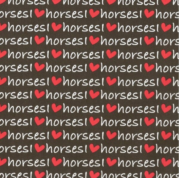 Roos Mooier Cadeaupapier I love Horses 40cm x 200meter 70gr/m² KE