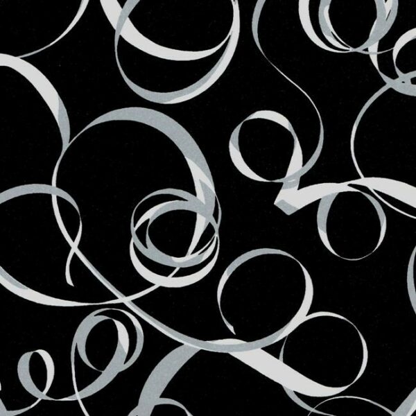 Roos Mooier Cadeaupapier Kraft Zwart Wit Graphic 50cm x 200 meter 70gr/m² H