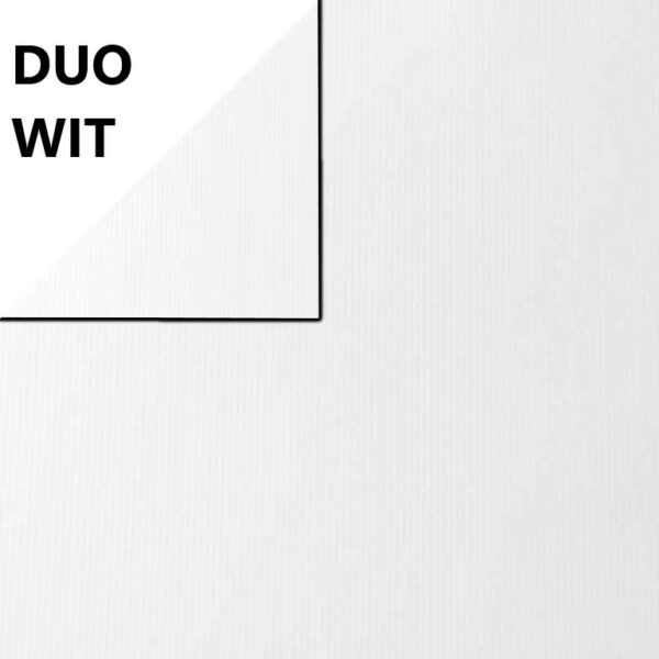 Roos Mooier Cadeaupapier Duo Wit/wit 50cm x 200meter 90gr/m² KH5200