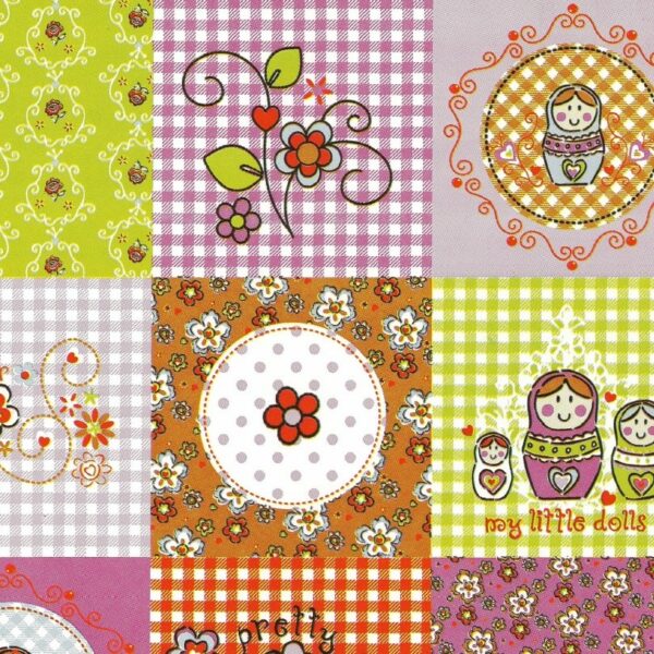 Roos Mooier Cadeaupapier Matroesjka 70cm x 200 meter 70gr/m²
