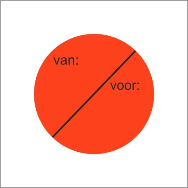 Roos mooiere actie stickers van/voor prijs 500 stuks