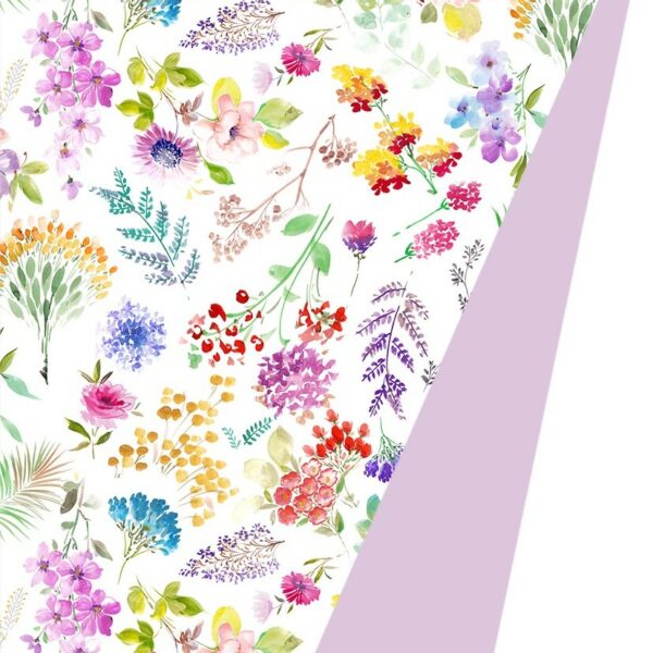 Roos Mooier Cadeaupapier Flower Aquarel 50 cm x 175 meter 80gr/M²