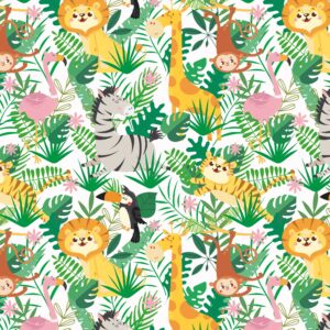 Roos Mooier Cadeaupapier Jungle 70cm x 200meter 80gr/M² K