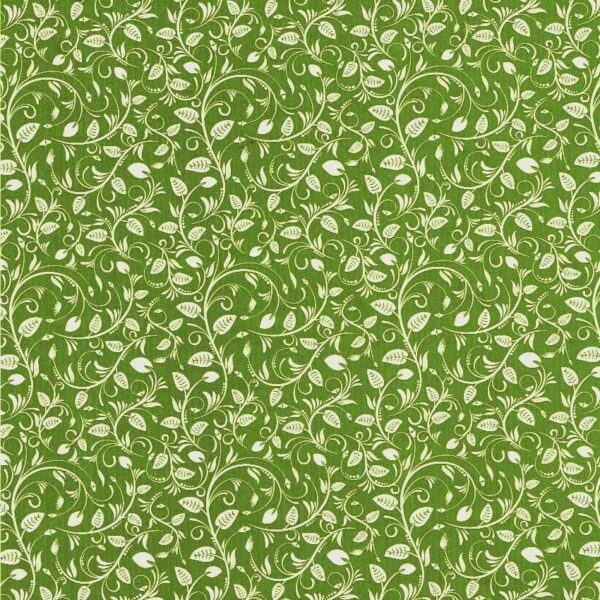 Roos Mooier Cadeaupapier Blaadjes Regen Groen 50cm x 200meter 70gr/m²