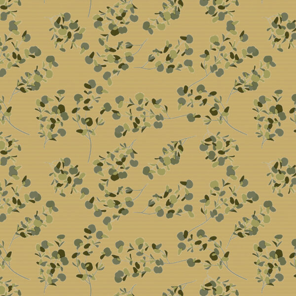 Roos Mooier Cadeaupapier Kraft Eucalyptus 50cm x 250mtr 60gr/m² K