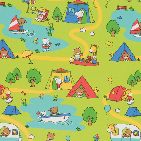 Roos Mooier Cadeaupapier Kamperen 50cm x 150meter 80gr/m² V