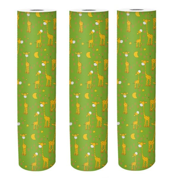Roos Mooier Cadeaupapier Happy Giraf 50cm x 150cm 80gr/m² V - Afbeelding 2