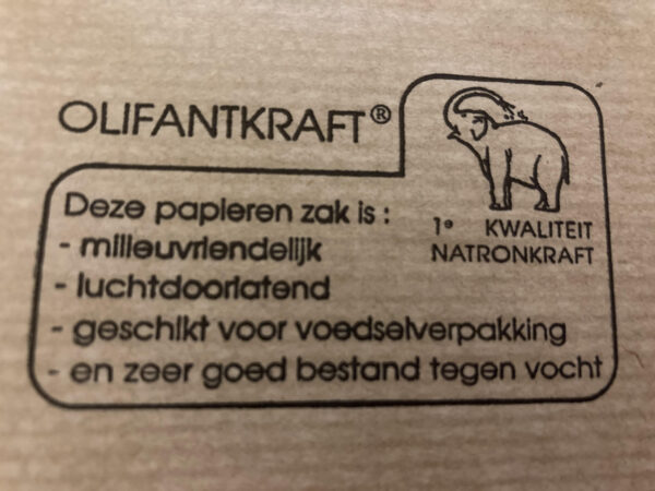 Roos mooiere Kraftzakken met Poot 3 pond 16cm x 35cm CA 1024 stuks 10 kilo - Afbeelding 2