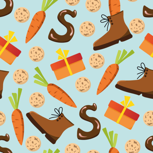 Roos Mooier Cadeaupapier Sinterklaas schoen 30cm x 200meter 70gr/M² KE