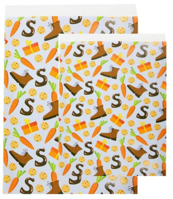 Roos Mooiere Cadeau zakjes Sinterklaas kapoentje 12x19   50 stuks