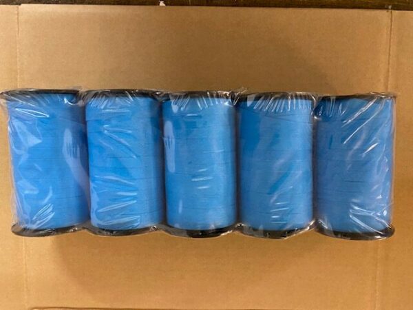Roos Mooier Cadeau lint Paperlook 7½ mm Blauw 185meter