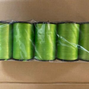 Roos Mooier Cadeau lint Paperlook 7½ mm appel-Groen 185meter