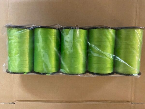 Roos Mooier Cadeau lint Paperlook 7½ mm appel-Groen 185meter