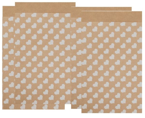 Roos Mooiere Cadeau zakjes Hart 7x13cm 200stuks