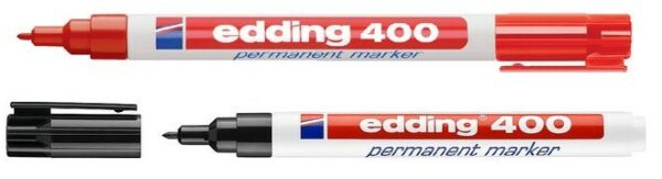 Edding 400 permanent stiften zwart(punt van 1 mm)