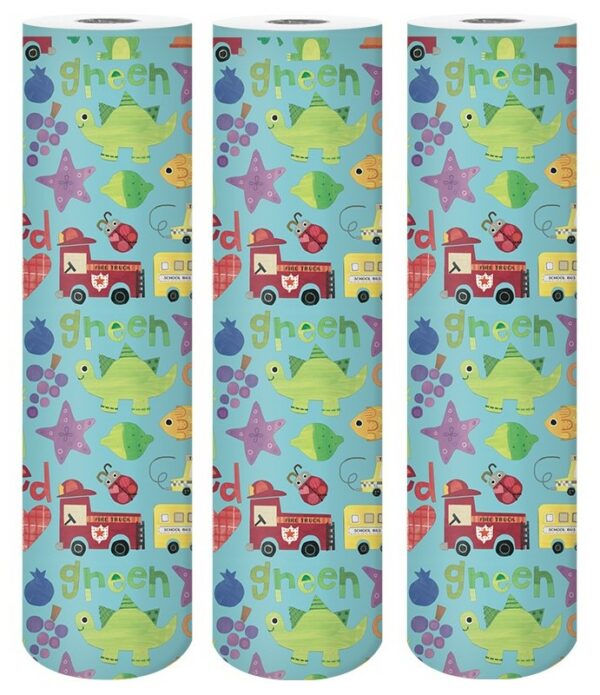 Roos Mooier Cadeaupapier de Kleurdieren 50cm x 150meter V - Afbeelding 2