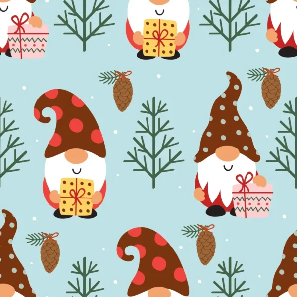 Roos Mooier Cadeaupapier Kersttrol 50cm x 200m