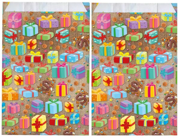 Roos Mooiere Cadeau zakjes Sint Dessin Jute Cadeautje 21cm x 30 cm 50 stuks