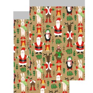 Roos mooier Cadeauzakjes de Mooiere Kerstman 12cm x 19cm 200 stuks