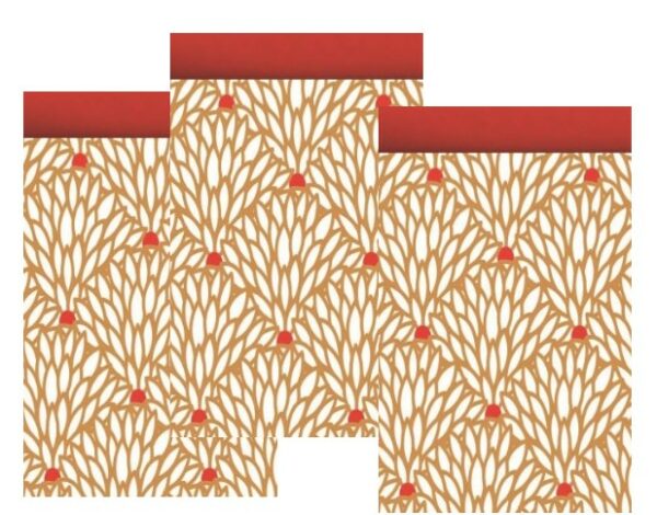 Roos Mooiere Tijdschriftzakken Duo pauw  25x4x34+4cm 100stuks
