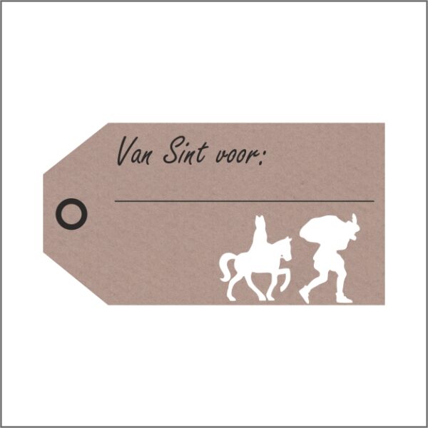 Roos Mooier stickers Van sint voor:  Kraft 500 stuks