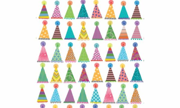 Roos Mooier Cadeaupapier Feestmuts 30cmx200m