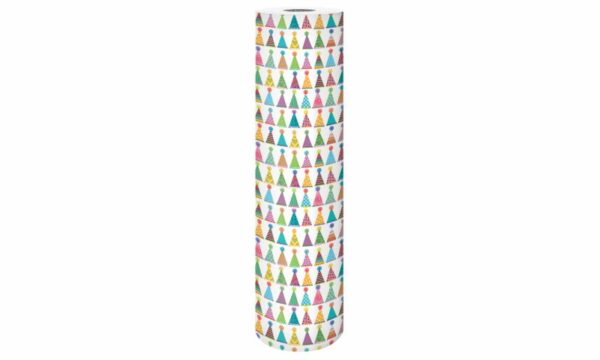 Roos Mooier Cadeaupapier Feestmuts 30cmx200m - Afbeelding 2