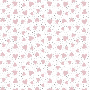 Roos Mooier Cadeaupapier  Hartjes roze 30cmx200m