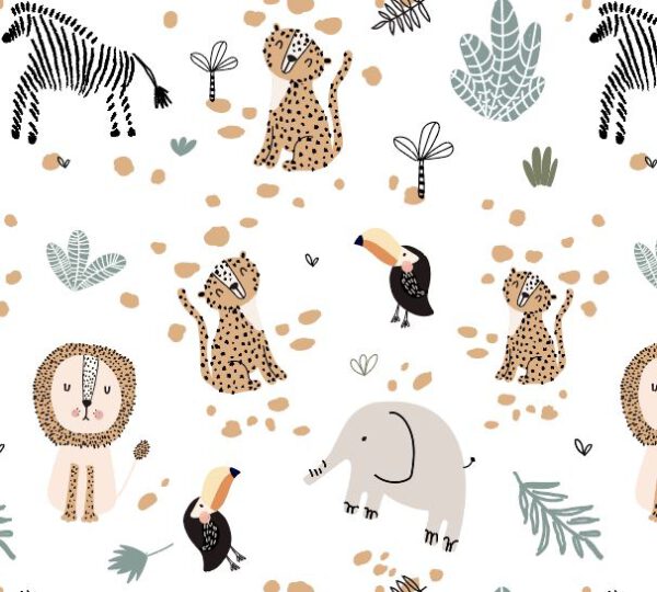 Roos Mooier Cadeaupapier Dierentuin 50cmx200m