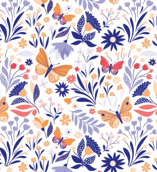 Roos Mooier Cadeauzakje Vlinder bloemen 12x 19 DS a 200st